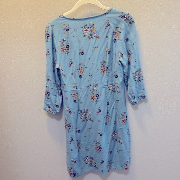 Boden Light Blue Floral Dress Women’s Size 8 - Picture 4 of 9